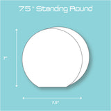SET of 6", 7.5", and 9"  Silicone Standing Round Mold