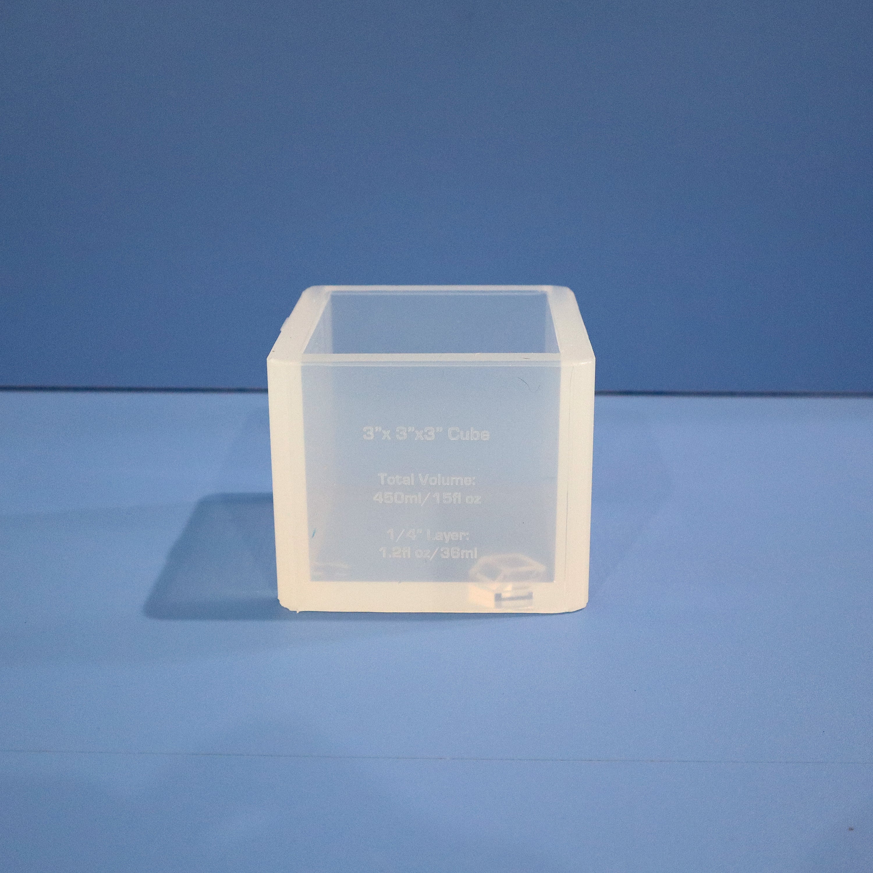 3"x3"x3" Silicone Cube Mold