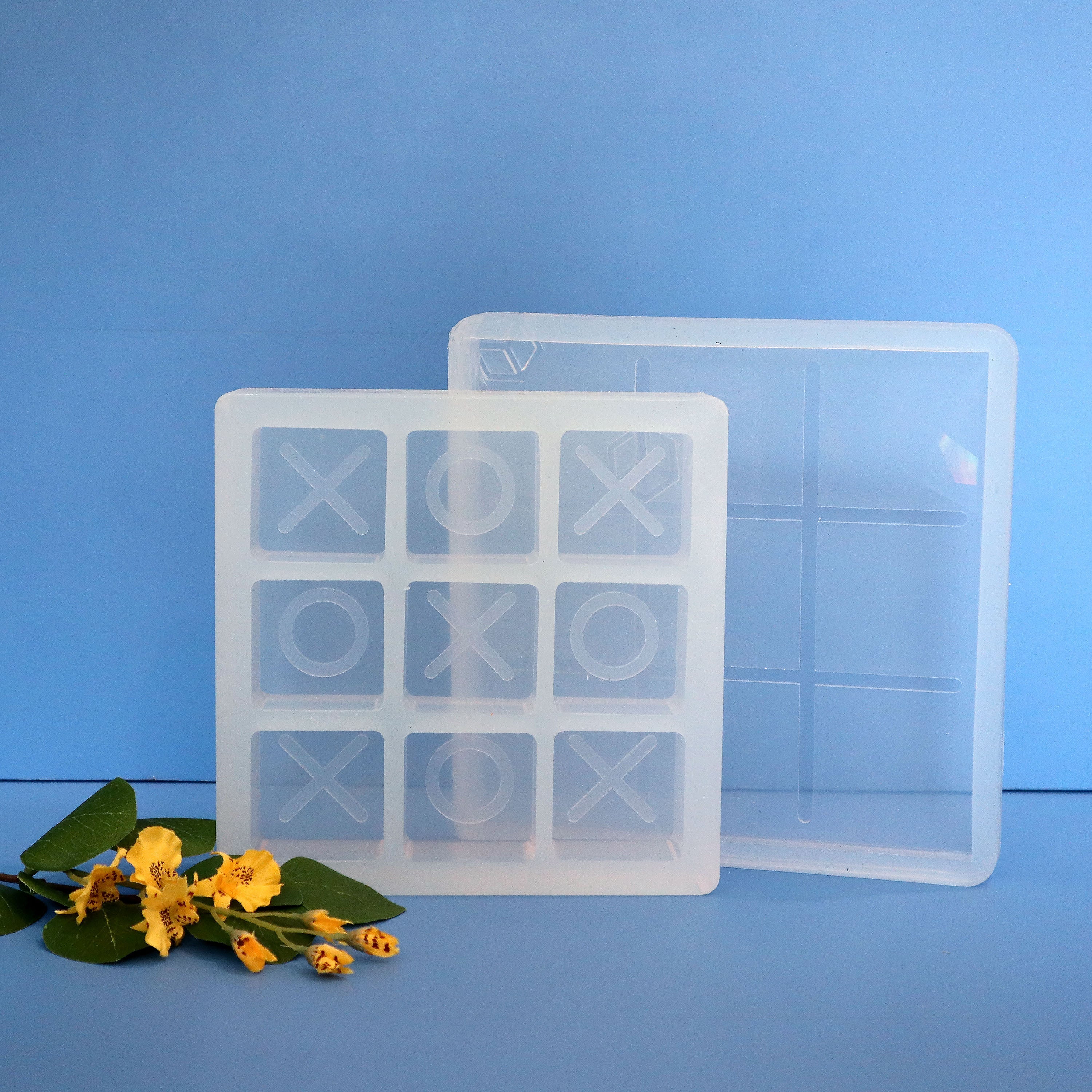 Tic Tac Toe Game Board and Pieces Mold Set