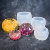Faceted Sphere Tealight Molds
