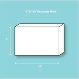 10" x 7" x 3" Rectangle Silicone Mold