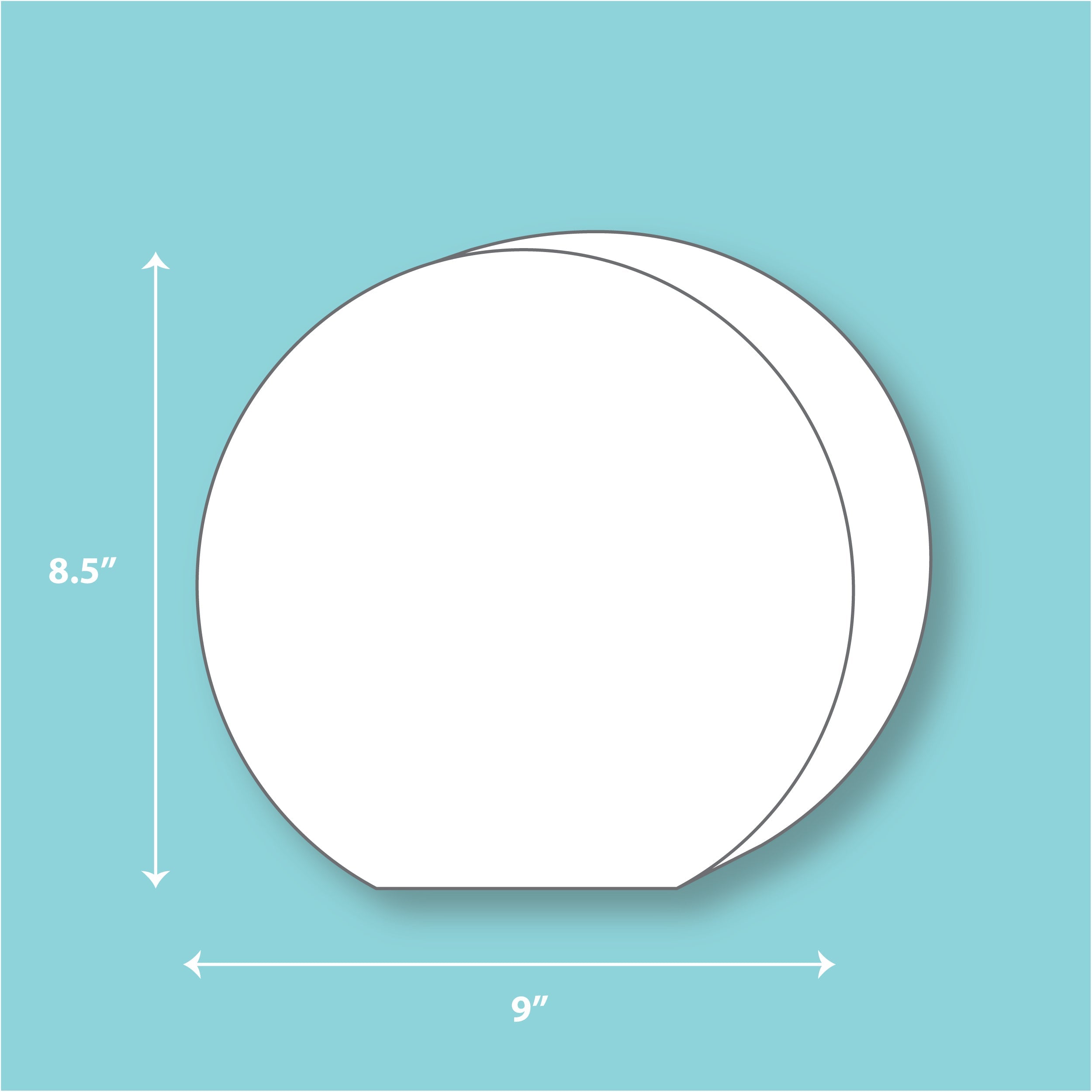 9" x 3" Silicone Standing Round Mold